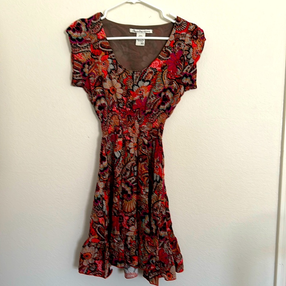American Rag - Printed Smocked Dress